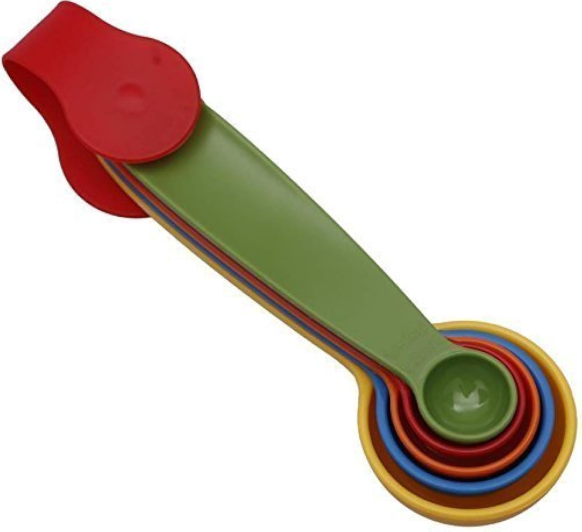 Colorful Plastic Measuring Cup and Spoon Set, 10-Piece